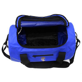 Blue 30 Liter Waterproof Duffel Bag Durable For Travel Front Pocket Design