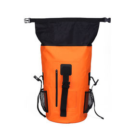 Adult Waterproof Roll Top Backpack For Boating , Waterproof Surf Backpack