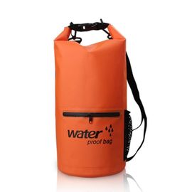 Blue 15 Liter Waterproof Camping Bags , Ocean Pack Dry Bag For Floating