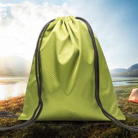 Water Resistant Drawstring Sports Backpack 600d Oxford Cloth Material Various Color