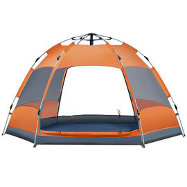 5-8 People Waterproof Camping Tent Hexagonal Shape For Multiple Person