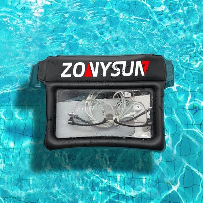 Tpu Airbag 20.5*16 Cm Waterproof Waist Bag For Outdoor Diving Rafting